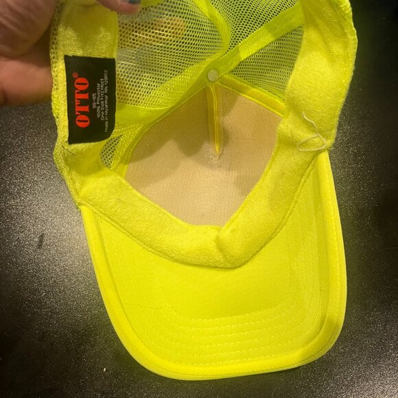 OTTO Mamitas Tequila Seltzer Bright Yellow Neon Unisex Hat One Size Fits Most - Picture 3 of 3